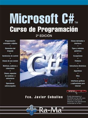 cover image of Microsoft C#. Curso de Programación (2ª Edición)